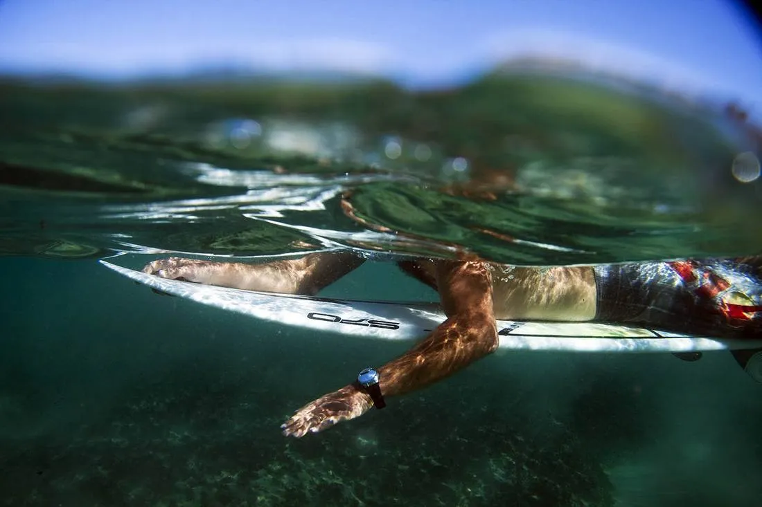 Duck dive from below