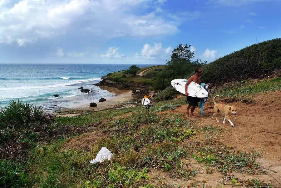 Trail down to the beach